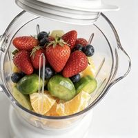 Blender Komersial Listrik Berkualitas Tinggi Pembuat Smoothie Berbahan Plastik Untuk Rumah Tangga & Hotel 2-in-1 Set Penghancur Buah & Pembuat Jus 1