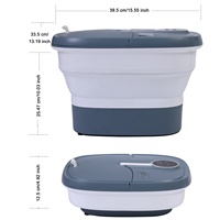 Appareil de massage pour les pieds pliable et portable certifié CE ROHS FCC ETL avec jets et bulles