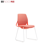 Chaise de formation pliable et empilable en PP de qualité supérieure pour bureau et espace de travail, chaises de conférence pliantes pour bureau