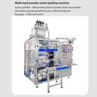 Machine automatique multi-voies pour l'emballage de poudre de complément alimentaire en sachet stick 10g 12g, machine de remplissage de poudre d'électrolytes