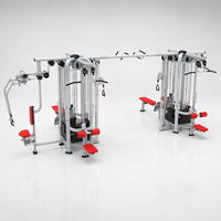 Équipement de musculation professionnel RUNTEK de qualité supérieure, multi-stations 8 postes personnalisables pour salle de sport