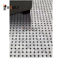Carreaux de mosaïque en pierre de travertin beige aiguisé pour la décoration de sol et de mur de douche de cuisine de maison