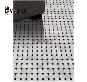 Хониновая бежевая мозаичная плитка из травертина для дома, кухни, душа, пола и стены - Product Image 2