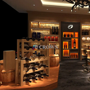 Shopping Mall <strong>Nicotiana</strong> Display Shopping Mall Furniture Design case Wine OEM - Product Image 2