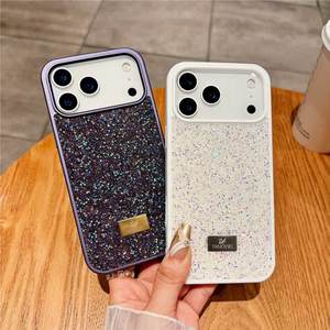 Coque de protection antichoc électroplaquée en cristal de diamant de qualité supérieure pour <span class=keywords><strong>iPhone</strong></span> 17 Pro Max 16 15 14 13 - Product Image 3