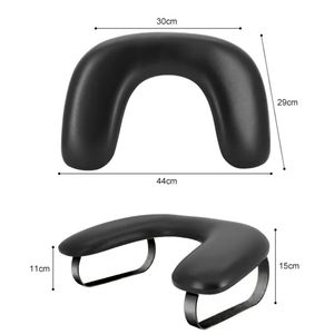 Black <b>U</b> Shape <b>Nail</b> Arm Rest Stand Manicure Hand Support Pillow Cleanable Salon Supplies - Product Image 1