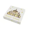 AHMH eid islamique ramadan mubarak vide choisir et mélanger des bonbons doux fruits secs noix cadeau papier faveur boîte avec fenêtre Inserts