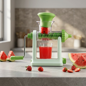 Presse-agrumes et légumes manuel ANAX N'TIC, écologique, en plastique vert, portable, compatible lave-vaisselle, avec récipient - Product Image 2