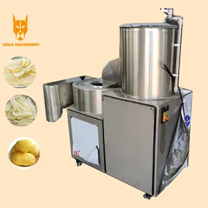 LEILA yüksek performans patates soyucu ve dilimleme/Taro soyucu ve parçalayıcı/tatlı patates soyma ve dilimleme makinesi