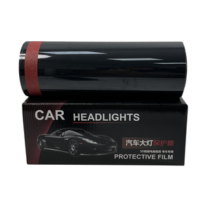 Película coreana de material TPH para cambio de color de faros, tinte oscuro negro para luces de coche, 7.5mil, para lámparas traseras de automóviles, precio al por mayor - Product Image 1
