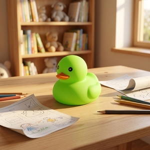 Juguete de Baño Ecológico de Goma PVC de 5 cm, Pato Flotante con Sonido, Logotipo Personalizado <span class=keywords><strong>al</strong></span> por Mayor para Bebés de 0 a 4 Años, Colores Surtidos, para Nadar - Product Image 6