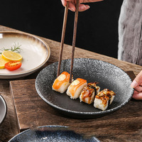 Service de table en céramique de style japonais de luxe, assiettes profondes pour soupes et poissons, pour événements et cadeaux d'affaires