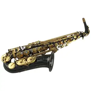 Zwarte Nikkelplaat Body Gouden Lak Sleutel Professionele Chinese Sax Alt Lus Weman Alt Saxofoon