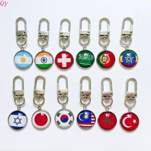 QQ Wholesale Custom Country Flag Keychains Accessories Pendants All Countries for Keychain <b>Wristlets</b> Metal - Product Image 6