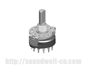 Interruptor Rotatorio Soundwell de 2-12 Posiciones, Interruptor de Ruta Rotatorio RS24 - Product Image 1