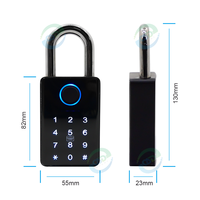 Tuya App Compatible étanche empreinte digitale cadenas intelligent combinaison de mot de passe électronique biométrique serrure intelligente sécurité améliorée