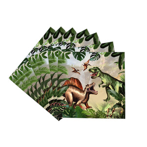 Dinosaur Jurassic Theme Paper <b>Plate</b> Cup Napkin Party Supplies <b>Disposable</b> Tableware Set for Birthday Celebration - Product Image 4