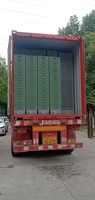 Caisse à fruits en plastique ventilée robuste, empilable et emboîtable, panier de récolte agricole pour le stockage des légumes, bac en PP vierge