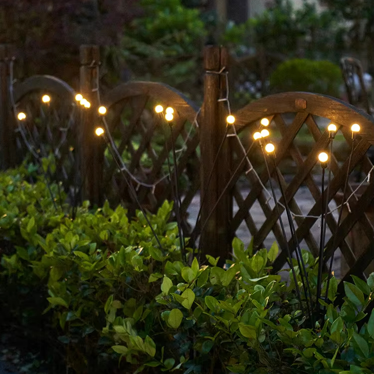 Noshado LED Solar Wind Moving Firefly Lights - Outdoor String Style Christmas Garden Atmosphere Lawn