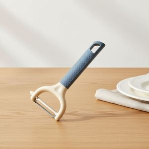 Éplucheur à fruits et légumes personnalisé en acier inoxydable avec poignée antidérapante en PP pour carottes, courgettes, concombres et pommes de terre, et éplucheur julienne - Product Image 1
