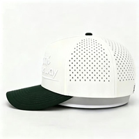 Gorra Plana de Béisbol para Hombre, Estilo Moderno, Material de Alta Calidad, Personalizable, con Cierre a Presión, Diseño Deportivo de Dos Tonos, con Orificios Cortados con Láser