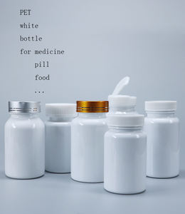 Customize Medicine/ Pharmaceutical/ Capsule/ Health Supplement Vitamin <b>Product</b> PET White Bottle with Customize Flip Top Cap - Product Image 4