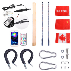 โคมไฟ Ip67 RGB <span class=keywords><strong>ATV</strong></span> อุปกรณ์เสริมแสงสว่างแส้แสงสีฟ้า-ฟันเสาอากาศธงสำหรับ <span class=keywords><strong>ATV</strong></span> UTV - Product Image 6