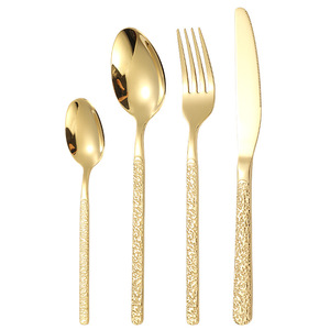 Stone Pattern Tableware Set 18 24 Piece Minimalist Western Steak Knife Fork Spoon <b>Gift</b> <b>Box</b> Business <b>Gifts</b> Solid Color - Product Image 4
