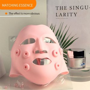 Masker Es Kontur Wajah 2in1 Silikon Vakum & Getaran EMS Fleksibel untuk Pendinginan, Pereda Sakit Kepala, Penghilang Stres & Lingkaran Hitam - Product Image 5