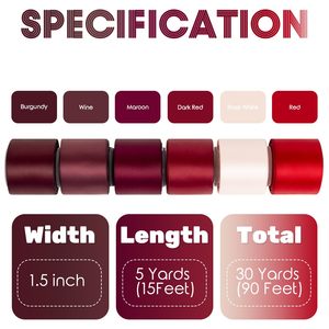 16MM Dark Brown Double Face Satin Satin <b>Ribbon</b> for Gift Wrapping <b>Wedding</b> Decoration 100 Yard Roll - Product Image 3