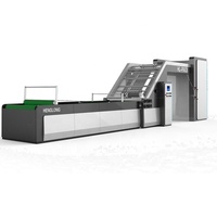 Buena máquina de laminación automática de ranura corrugada de cartón corrugado maquinaria de placa de color