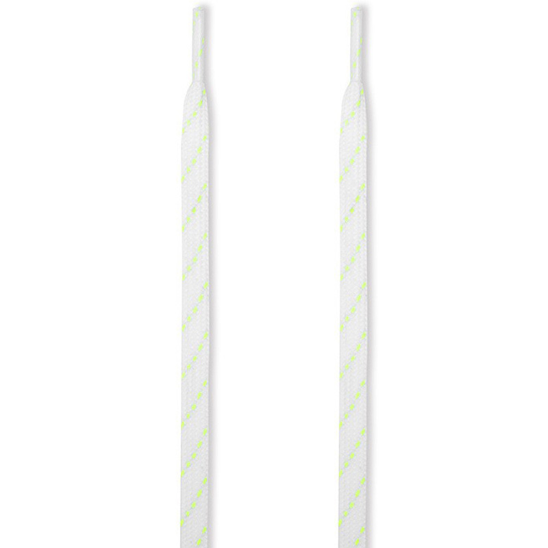 15 Blanc avec Vert Fluorescent