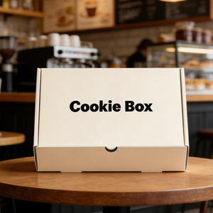 กล่องขนมพิมพ์โลโก้ตามสั่ง กล่องกระดาษแข็งสีขาวสำหรับขนมคุกกี้ บัตเตอร์ ชีส ขนมอบ เป็นมิตรกับสิ่งแวดล้อม - Product Image 4