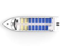 ALLSEALION Catamaran en aluminium de 12m, ferry-boat de 30 passagers aux Maldives