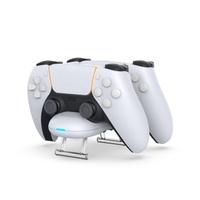 Double chargeur TP5-2508 pour PS5 manette de jeu sans fil Station de charge contrôleur siège de Station de charge avec cadre de Support de stockage