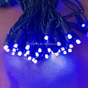 Thương mại ngoài trời 70 đèn 5 mét góc rộng hình nón <span class=keywords><strong>Led</strong></span> <span class=keywords><strong>Mini</strong></span> giáng sinh chuỗi ánh sáng màu xanh lá cây 4 ''khoảng cách - Product Image 4