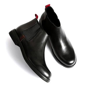 Cuero de vaca de moda madura zapatos de hombres zapatos de moda zapatos de cuero <span class=keywords><strong>real</strong></span> zapatos de la altura del tobillo bota zapato - Product Image 1