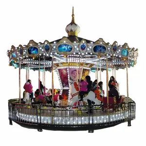 Manege Enfantin Yang Vendre Kecil Wahana Hiburan Anak-anak Trailer Carousel untuk Dijual