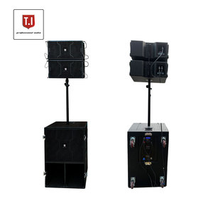 Système de sonorisation Line Array <span class=keywords><strong>passif</strong></span> bidirectionnel avec un seul haut-parleur de médium-grave de 10 pouces et un caisson de basses de 18 pouces <span class=keywords><strong>pour</strong></span> les mariages et les fêtes - Product Image 1