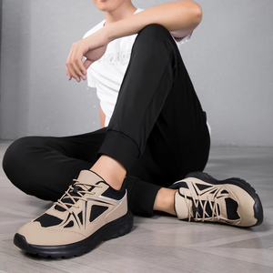 Men Summer Autumn Winter Comfort Casual Sports Shoes Ultra Light Mesh Breathable Anti Slip Shock Resistant <b>Elastic</b> Sole <b>Lace</b> - Product Image 1