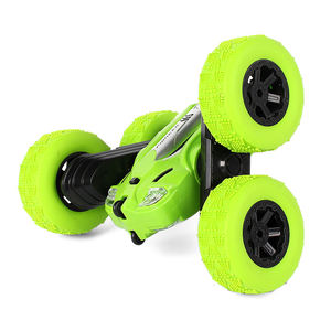 Voiture télécommandée 2.4G pour cascades 360° °   Camion à bascule avec lumières LED - 3 couleurs (Orange/Vert/Jaune), rechargeable par USB et design anti-collision - Product Image 4