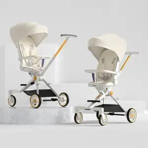 Aangepaste Super Licht Opvouwbare Baby Kinderwagen Baby Lichtgewicht Één Klik Opvouwbare Kan Zitten Kan Liggen Kinderwagen Voor Peuter