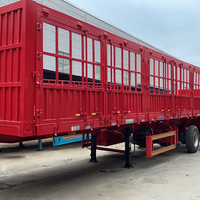 Semi-remorque à ridelles sur mesure en acier T700 à 3 essieux de 40 pieds pour le transport de marchandises sèches en entrepôt ferroviaire