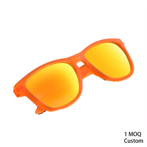 Occhiali da Sole Polarizzati, Montatura Nera Lenti Rosa, per Uomo e Donna, con il Tuo Marchio, Logo Personalizzato, Protezione UV, Minimo 1 Pezzo - Product Image 1