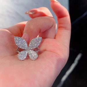 Bague élégante avec nœud papillon en zircon, bijoux de luxe minimalistes pour femmes, à porter au quotidien, cadeau chic - Product Image 5