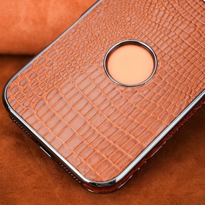 Étui de téléphone professionnel en cuir PU magnétique électroplaqué pour iPhone 17 14 15 16 Pro Max, coque arrière de protection compatible avec la recharge sans fil - Product Image 6