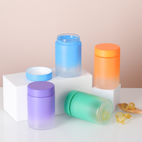 Emballage personnalisé pour flacons de vitamines 100ml 120ml 150ml – Bouteilles en verre dépoli pour gommes, vitamines et compléments alimentaires – Pot à capsules