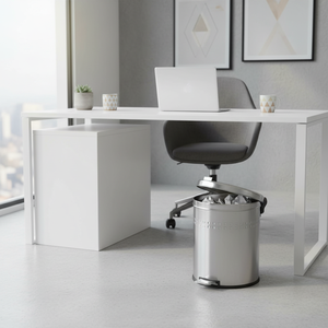 In acciaio inox ABS pattumiera 3595 BES1319 con struttura a induzione 3L-60L capacità ufficio bagno carta cesto modello quadrato - Product Image 3