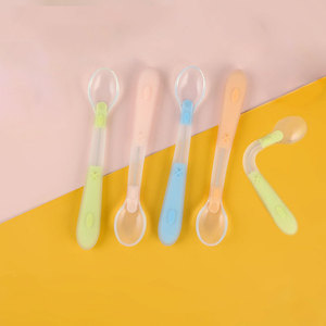 Cucharas de Silicona Orgánica para Alimentación, Material Libre de BPA, <span class=keywords><strong>Cabeza</strong></span> Suave, Juego de Cucharas de Seguridad para Alimentar Bebés, Juego de Cucharas para Comer para Niños - Product Image 6