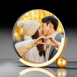 SE7ART Support de présentation photo en métal personnalisé en cristal moderne haut de gamme Cadre Boîte <span class=keywords><strong>cadeau</strong></span> pour mariage Enfants Bébé <span class=keywords><strong>Couple</strong></span> Décoration de la maison Prix bas - Product Image 4